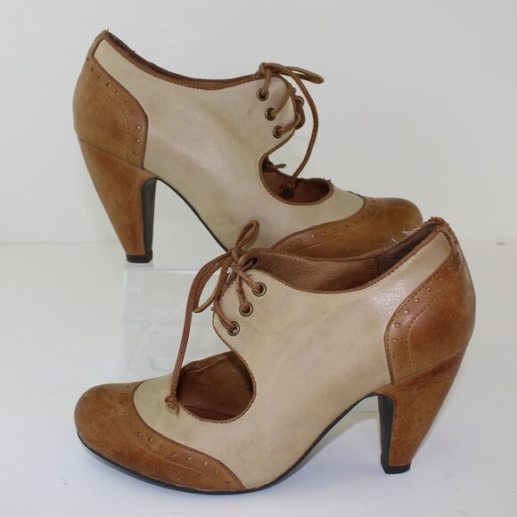 Miz Mooz Symphony Leather Mary Jane Lace-up Heels (7 US) - Picture 2 of 8